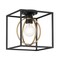 Designers Fountain 10in Kew Gardens 1-Light Matte Black Ceiling Light Semi Flush Mount D276M-SF-MB - alternate 1
